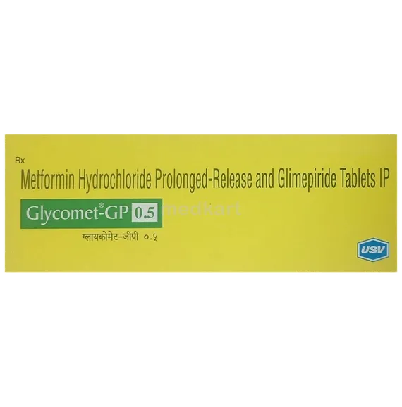 glycomet gp 0.5mg tablet 10's